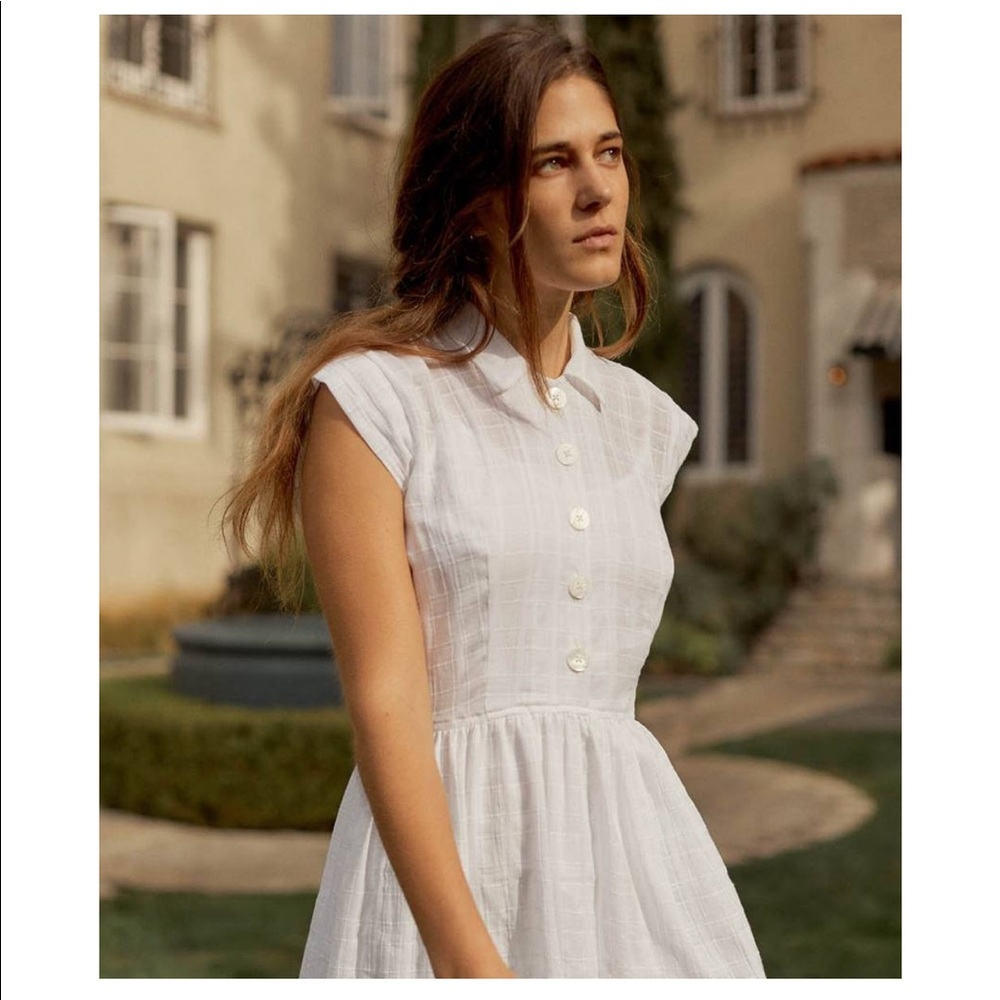 Timeless white day dress